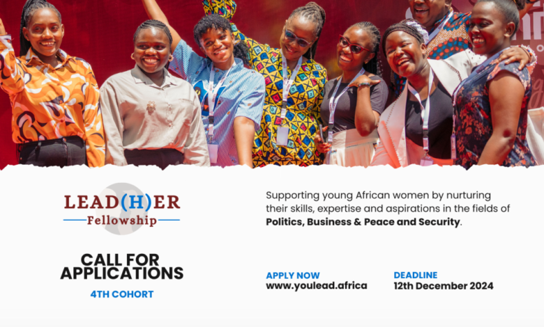 YouthLead Africa Lead (H)er Fellowship 2025 for Young Women Changemakers- Apply Now!