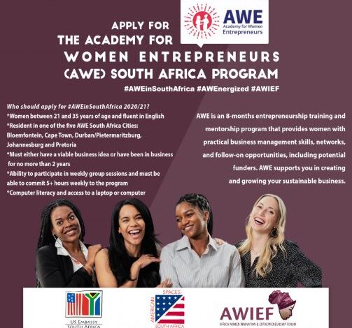 The U.S. Embassy and AWEIF announce The Academy for Women Entrepreneurs Program – Innovation Village
