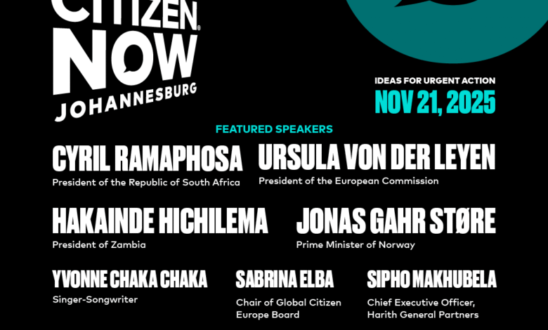 Global Citizen NOW Summit to Hold in Johannesburg, Driving Investments in